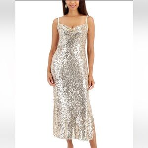 New Taylor Sequin evening elegant Dress